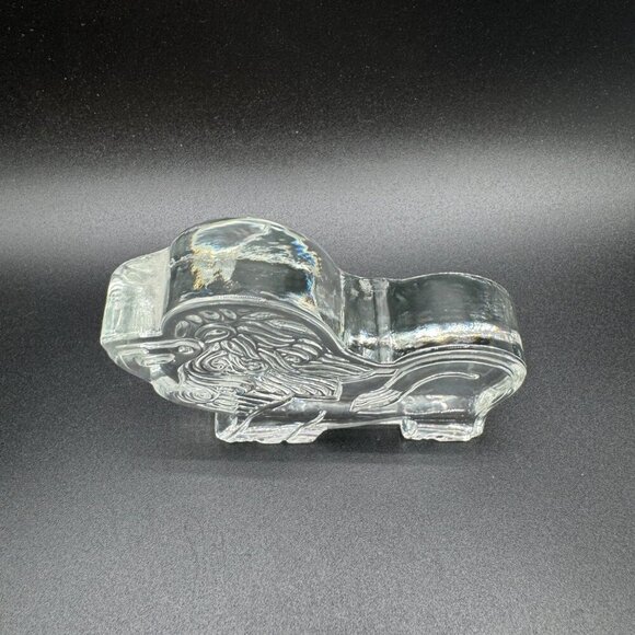 Vintage Scandinavian Kosta Boda Glass Lion Paperweight Figurine 1970s Bertin Val - Picture 2 of 6
